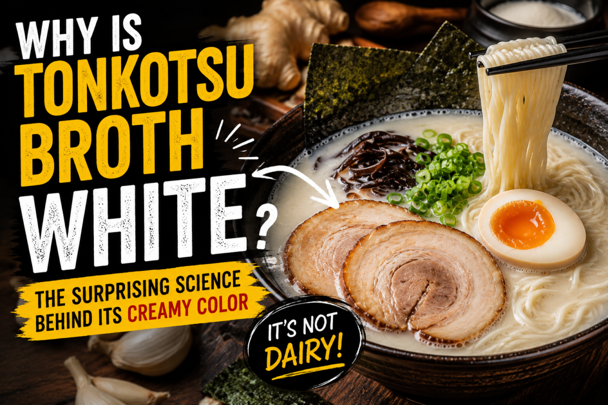 Why tonkotsu broth is white