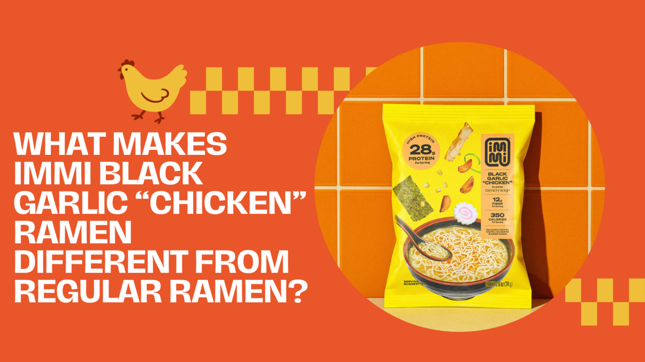 immi black garlic chicken ramen review