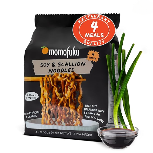 Momofuku Soy & Scallion ramen vs instant ramen