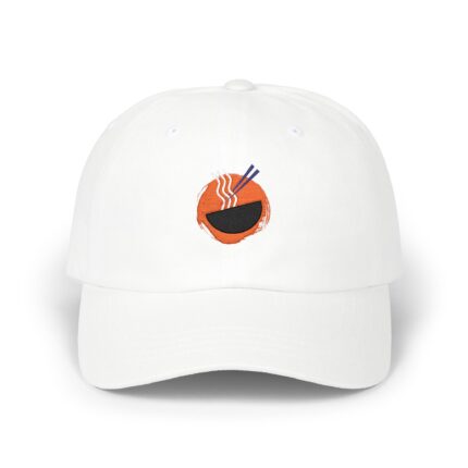 Smiling Ramen Bowl Dad Cap | Look Away embroidered back